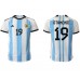 Tanie Strój piłkarski Argentyna Nicolas Otamendi #19 Koszulka Podstawowej MŚ 2022 Krótkie Rękawy